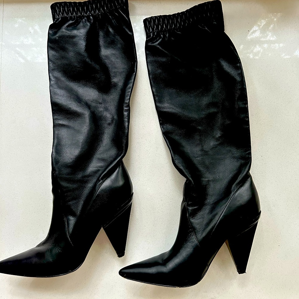 Sigerson Morrison lamb skin leather gorgeous knee high boots!